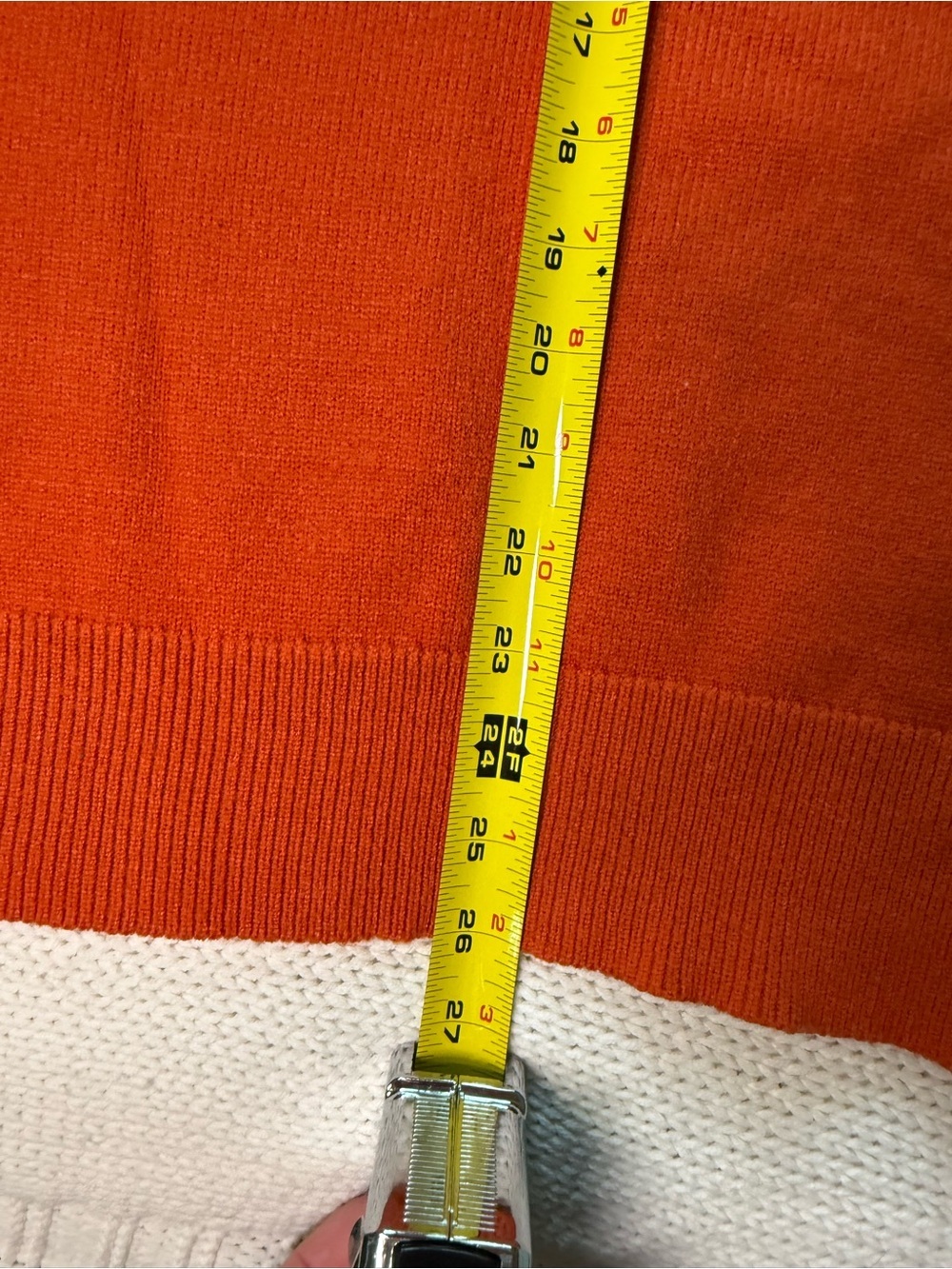 Orange 'Boo' Sweater size Large - Picture 4 of 5